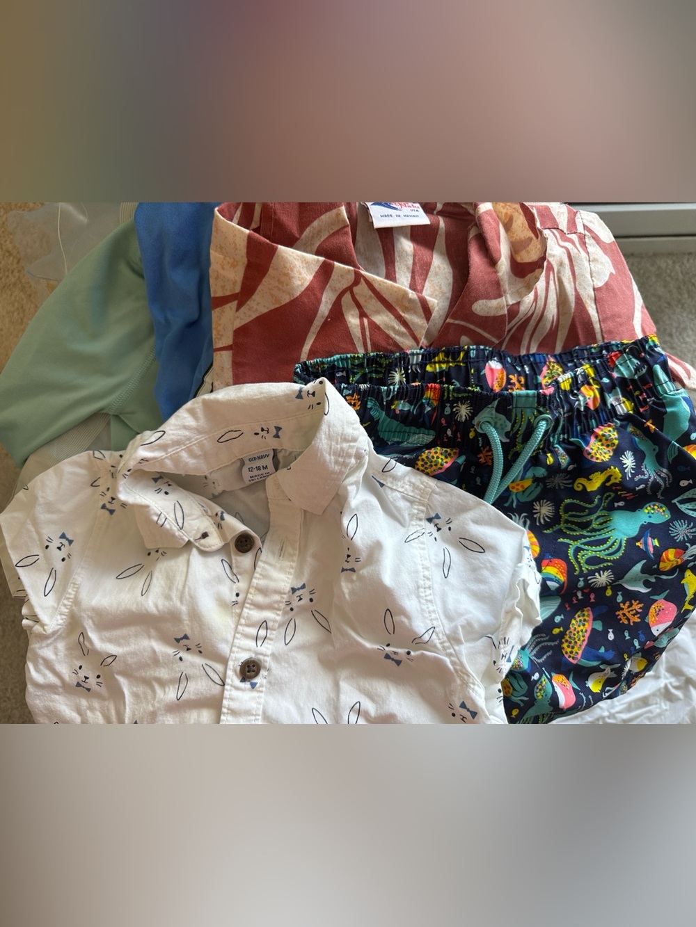 Boys lot of five toddler clothes mixed sizes
